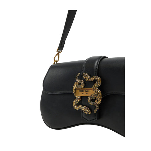 Just Cavalli Borsa a spalla Borsa Donna a mano Iconic Snakes Nero - Francavilla Moda